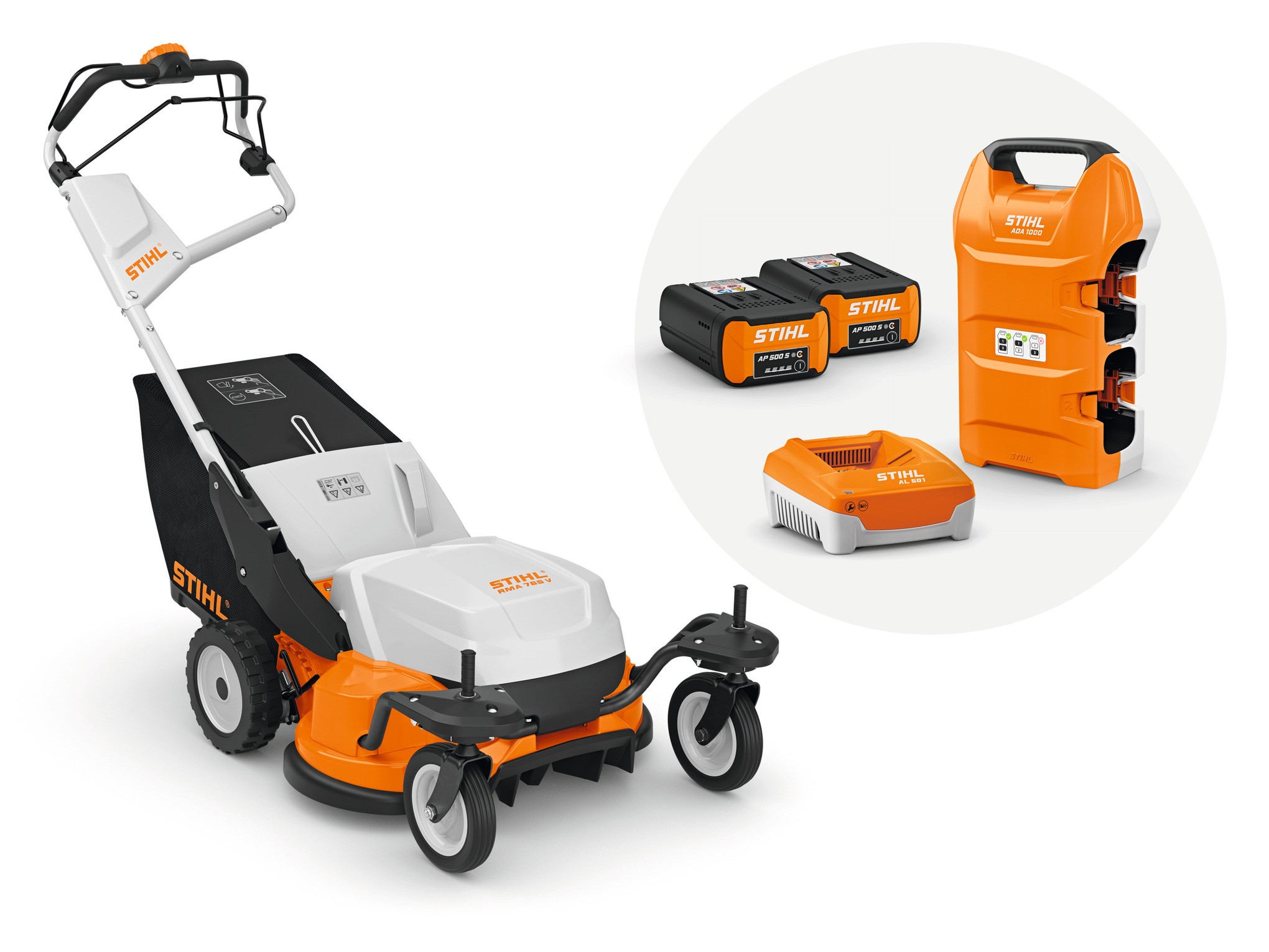 STIHL RMA 765 V Set (2x AP500S +  AL501)